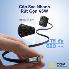 Củ Sạc Du Lịch Baseus PicoGo AG11 45W: Đa Năng 6-in-1, Tự Cuộn Dây