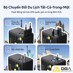 Củ Sạc Du Lịch Baseus PicoGo AG11 45W: Đa Năng 6-in-1, Tự Cuộn Dây