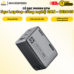 Củ sạc nhanh Movespeed CG106S 67W Super GaN Sạc Laptop - Chính hãng VN