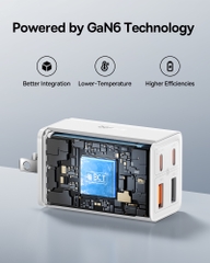 Củ Sạc Nhanh Baseus GaN6 Pro Fast Charger 2C+2U 65W (Multi Quick Charger Support)