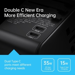 Củ Sạc Nhanh Đa Năng Du Lịch Toàn Cầu ROCK SPACE T62 Multifunctional World Travel PD Fast Charger