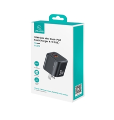 Củ Sạc Nhanh GaN 30W USAMS CC270: 2 Cổng Nhỏ Gọn, Quốc Dân