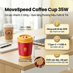 Củ sạc nhanh Movespeed Coffee Cup MSA06 35W GaN