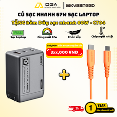 Củ sạc nhanh Movespeed CG106S 67W Super GaN Sạc Laptop - Chính hãng VN
