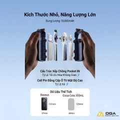 Pin Dự Phòng Baseus EnerCore CR11 10000mAh 45W (1*Type-C port, with Type-C Retractable Cable, Digital Display)