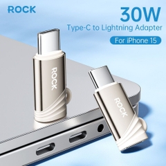 Đầu chuyển OTG ROCK SPACE L12 USB-C to Lightning