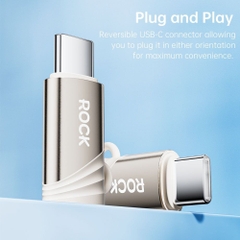 Đầu chuyển OTG ROCK SPACE L12 USB-C to Lightning