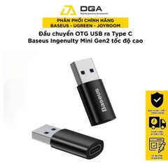 Đầu Chuyển USB Sang Type C tốc độ cao Baseus Ingenuity Series Mini OTG Gen2