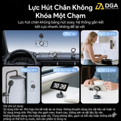 Đế Giữ Điện Thoại Hút Chân Không Từ Tính Trên Ô Tô USAMS ZJ084 (3-Axis folding, N52 Strong magnetic adsorption, 720° Rotation)