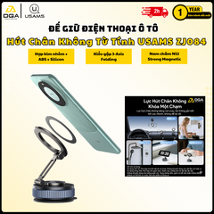 Đế Giữ Điện Thoại Hút Chân Không Từ Tính Trên Ô Tô USAMS ZJ084 (3-Axis folding, N52 Strong magnetic adsorption, 720° Rotation)