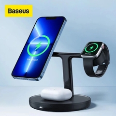 Đế Sạc Không Dây Từ Tính Thông Minh Baseus Swan 3-in-1 Wireless Magnetic Charging Bracket 20W Universal version