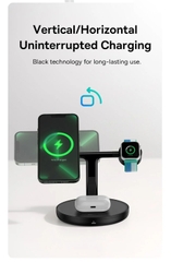 Đế Sạc Không Dây Từ Tính Thông Minh Baseus Swan 3-in-1 Wireless Magnetic Charging Bracket 20W Universal version