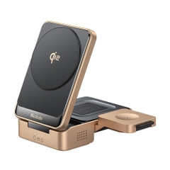 Đế Sạc Từ Tính Không Dây 3-in-1 MCDODO MagQ CH-519 15W (Qi2, Multiple Cooling Modules)