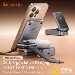 Đế Sạc Từ Tính Không Dây 3-in-1 MCDODO MagQ CH-519 15W (Qi2, Multiple Cooling Modules)