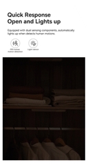 Đèn Cảm Ứng Thông Minh Baseus Sunshine Series PIR Motion Sensor Semiarc Wardrobe Light