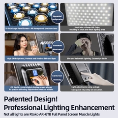 Đèn RGB Studio Streaming chuyên nghiệp Rtako AR GTB-P300T (19″ Panel Light)