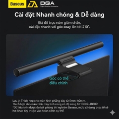 Đèn Treo Màn Hình Chống Chói Bảo Vệ Mắt Baseus i-wok2 Series USB Asymmetric Light Source Screen Hanging Light