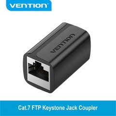 Bộ chia/đầu nối dài cổng mạng LAN Vention Cat7 FTP Keystone Jack Coupler IPW (RJ45, 100m Stable Transmission)