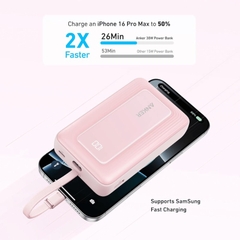 Pin Sạc Dự Phòng Anker Zolo 1C1A 30W 20.000mAh tích hợp cáp sạc - A1689
