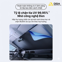 Dù Che Nắng Cửa Kính Trước Có Thể Xếp Lại Dùng Cho Xe Ô Tô Baseus GoTrip DT1 (Self-developed BSC Cooling Tech, >99.95% UV Blocking Rate, UPF2000+ Sun Protection)
