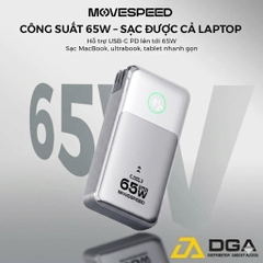 Củ Sạc Kiêm Sạc Dự Phòng Movespeed MSP13 35W / MSP14 65W | 10.000/20.000mAh