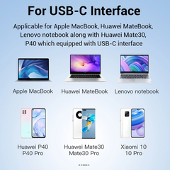 Bộ chuyển đổi USB-C to Gigabit Ethernet Vention CFNHB (1Gbps, Aluminum Alloy Type)