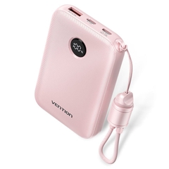Pin Dự Phòng VENTION FKA 10000mAh 22.5W (With Type-C Built-in Cable, Digital Display)