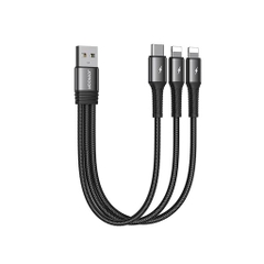 Cáp sạc Joyroom S-01530G10 3-in-1 Charging Cable  0.15m-Black