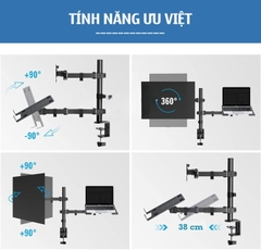 Giá đỡ màn hình, laptop Ergotek EZ4 lên đến 32 inch