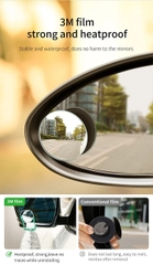 Gương cầu lồi mở rộng góc nhìn, chống điểm mù cho xe hơi Baseus LV466 Full View Blind Spot Rearview Mirrors (Bộ 2 cái)