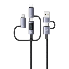 Cáp Sạc Đa Năng USB C 2 Ra 4 Cổng USAMS SJ713 60W Màn Hình LED truyền data