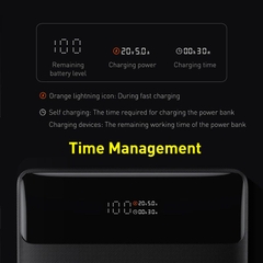 Pin Sạc Dự Phòng Laptop Baseus Blade High Power Digital Display Quick Charge Power Bank 20000mAh 100W (Sạc siêu nhanh, 4 cổng sạc Cx2 + USBx2, kèm cáp C to C, New Upgrade Version)