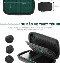 Hộp đựng tai nghe, phụ kiện UGREEN Hard Disk Case Small Size LP128