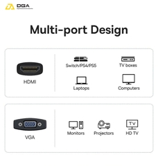 Hub Chuyển Đổi Kết Nối Baseus Lite Series Adapter HDMI to VGA