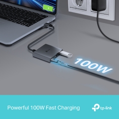 Hub Mở Rộng Đa Năng 3-in-1 TP-LINK UH3020C (Type-C to HDMI4K@60Hz + USB-A 3.0 5Gbps + 1*Type-C PD100W)
