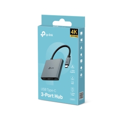 Hub Mở Rộng Đa Năng 3-in-1 TP-LINK UH3020C (Type-C to HDMI4K@60Hz + USB-A 3.0 5Gbps + 1*Type-C PD100W)
