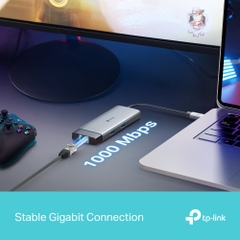 HUB Mở Rộng Đa Năng 6-in-1 TP-LINK UH6120C (Type-C to HDMI4K@60Hz + 2*USB-A 3.0 5Gbps + Type-C 3.0 5Gbps + 1*Type-C PD100W + 1*RJ-45 1Gbps)