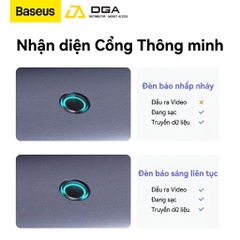 Hub Mở Rộng Kết Nối Đa Năng Baseus Flite Series HUB Docking Station Cho Macbook Laptop Smartphone Stable (Type-C to USB3.0 RJ45 SD/TF HDMI 4K/60Hz PD 100W)