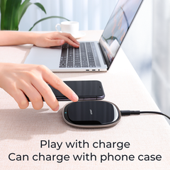 Đế sạc không dây Joyroom A23 Generous 15W wireless charger Black
