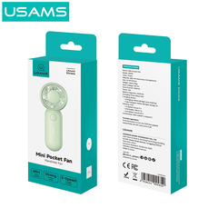 Quạt Mini Cầm Tay USAMS ZB354 3W (500mAh, 3 Speed Settings, 10400RPM, 2H)