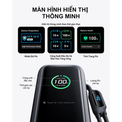 Pin Dự Phòng ANKER Zolo A1695 25000mAh 165W (With 2*Built-in Retractable Type-C Cable, Smart Digital Display, ActiveShield™ 2.0)