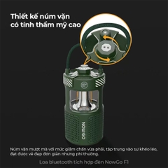 Loa Bluetooth NowGo F1 Camping Lamp Speaker 20W (Bluetooth 5.3, 11H, Loa tích hợp đèn Camping)