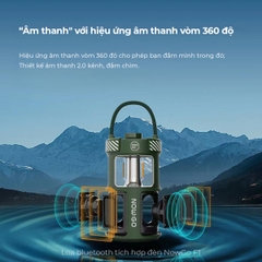 Loa Bluetooth NowGo F1 Camping Lamp Speaker 20W (Bluetooth 5.3, 11H, Loa tích hợp đèn Camping)