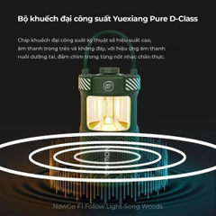Loa Bluetooth NowGo F1 Camping Lamp Speaker 20W (Bluetooth 5.3, 11H, Loa tích hợp đèn Camping)