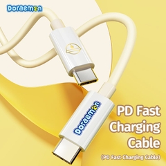 Cáp Sạc Nhanh Cho iPhone 14/15 Series ROCK Doraemon Fast Charging Cable (1M, 100W/6A, Doraemon Authentic Licensed)