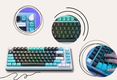 Bàn Phím Cơ Machenike K600T B82 Tri Mode RGB GR Green Switch (Shirasaiko) - Chính Hãng VN - Hot Swap, Bluetooth/2.4G/Wired