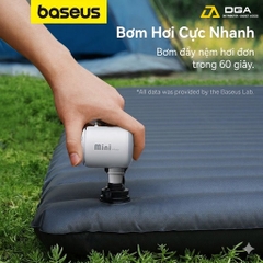 Máy Bơm Hơi Mini Kiêm Hút Chân Không Baseus PocketGo Portable (230L/min, 3500Pa)