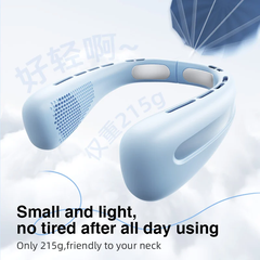Quạt mini đeo cổ RTAKO N03 Wide Ice Ring Hanging Neck Fan 3600mah (3-Gear)