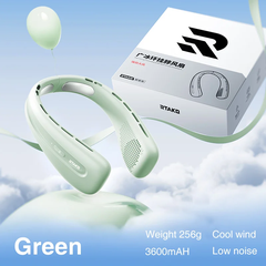 Quạt mini đeo cổ RTAKO N03 Wide Ice Ring Hanging Neck Fan 3600mah (3-Gear)