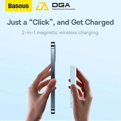Pin Sạc Dự Phòng Không Dây Sạc Nhanh 20W Tích Hợp Nam Châm Baseus Magnetic Wireless Charging Power bank 10000mAh (With Baseus Xiaobai series Cable Type-C to Type-C 60W(20V/3A) 50cm)